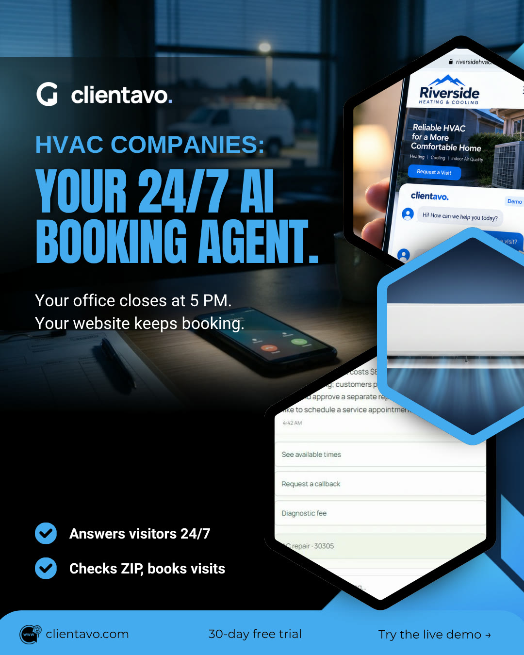 C06-A · Your 24/7 AI booking agent
