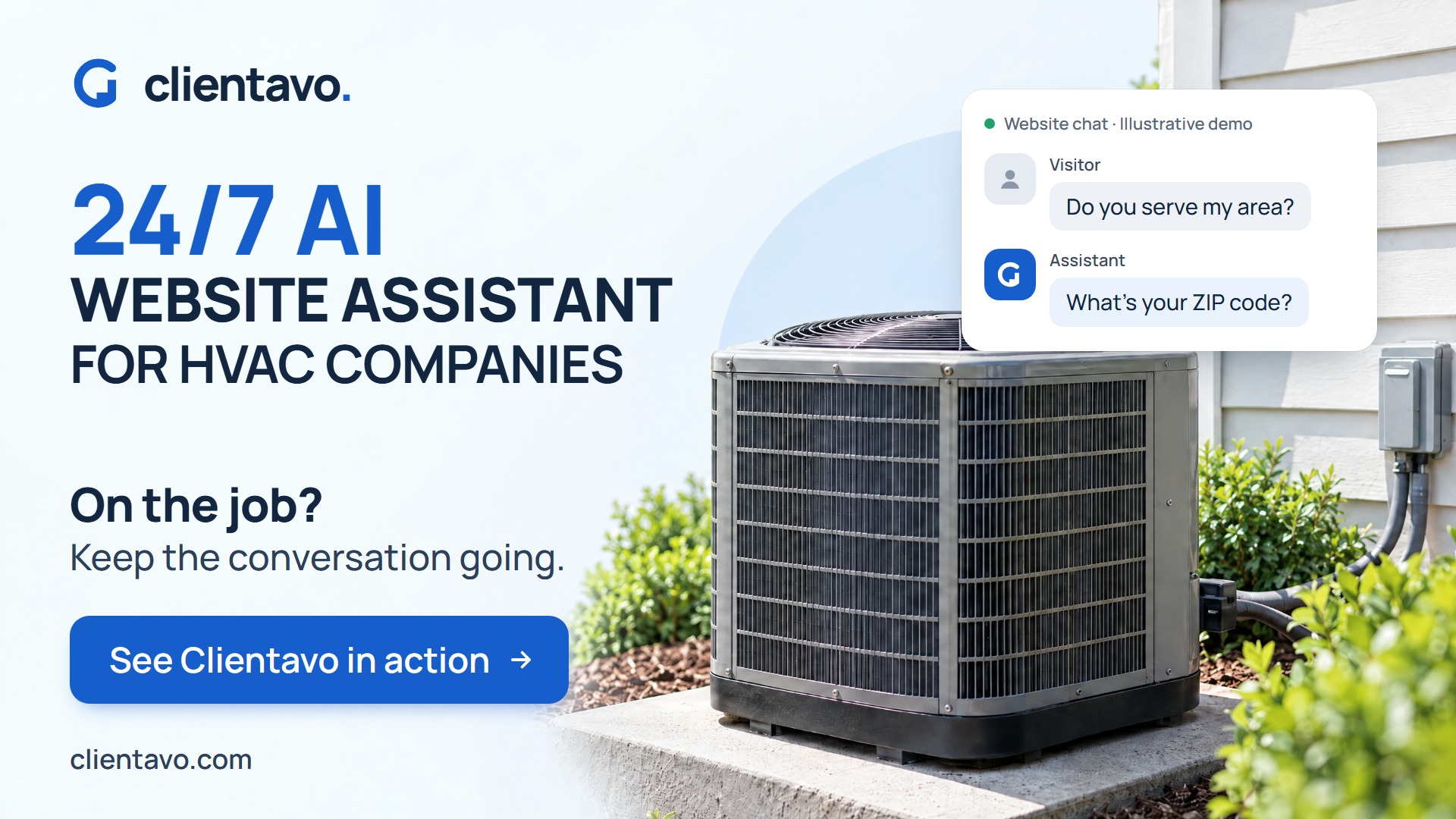 O01 · On the job · 24/7 AI website assistant